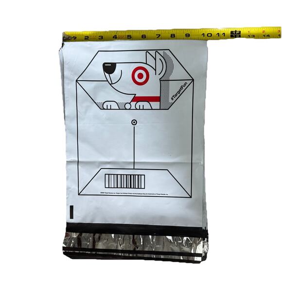Target Poly Mailer Bags Bullseye Dog 10x13 Pack of 50 New! Peel and Seal New - Picture 7 of 7